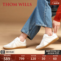 THOM WILLS【女鞋】经典德训鞋女夏季复古休闲鞋百搭白色板鞋真皮新款女鞋 WG781
