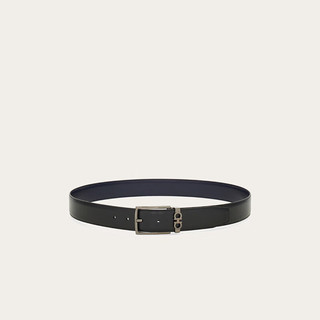 菲拉格慕（Ferragamo）男士黑色双面可调式Gancini皮带 0776302_C  _ 95 95（2尺7）
