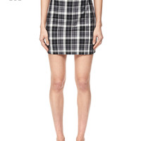 it :CHOCOOLATE女装半身裙秋季甜美辣妹复古时尚格纹短裙9516BUI
