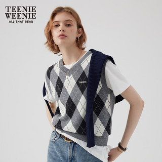 Teenie Weenie小熊2024年早秋针织背心 灰色 160/S