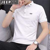 JEEP SPIRIT 翻领短袖Polo衫 男士运动T恤