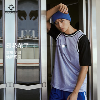 准者运动背心新款男篮球训练健身跑步透气薄速干马甲无袖T恤