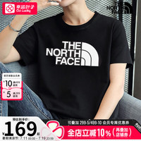 The North Face北面男士t恤男舰店 24夏季经典大LOGO运动户外舒适透气圆领T恤男 86PS黑/棉质/经典大logo/晒图退5 3XL/190/124A【190-210斤】 86PS黑/棉质/经典大logo/
