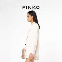 PINKO 2024夏季翻领系腰打孔休闲西装103567A1U1