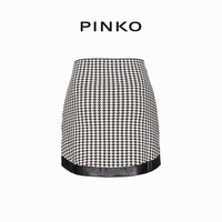 PINKO 千鸟格子迷你半身裙102101A18N