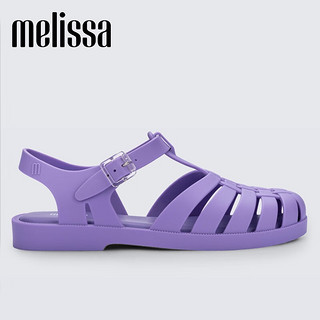 Melissa（梅丽莎）圆头头凉鞋简约时尚平底果冻鞋32408 蓝色 38