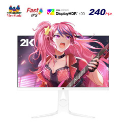 ViewSonic 优派 VX2781-2K-PRO-W-6 27英寸 IPS G-sync FreeSync 显示器（2560×1440、240Hz、HDR400）