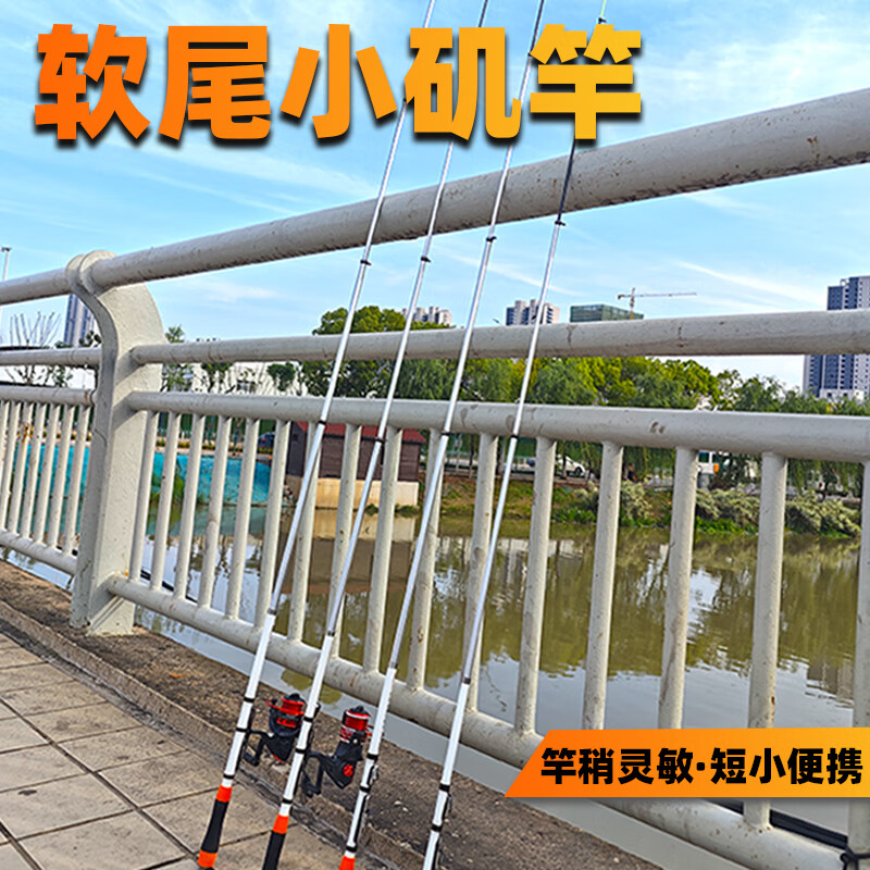 驭尊软尾小矶竿矶钓竿短节筏钓竿套装小海杆抛竿岸抛筏竿桥钓伐钓鱼竿 2.1m 1.5号 软尾矶竿1支(无礼包) 无规格