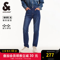 杰克·琼斯（JACK&JONES）男装905锥形牛仔裤男秋季百搭中蓝长裤子休闲高弹牛仔小脚裤 E39 中牛仔蓝7月23日左右 165/74A/XSRW