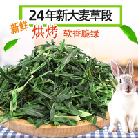 再再 兔子嫩绿清香大麦草段干荷兰猪鼠饲料天竺鼠兔龙猫500g 500g大麦草段
