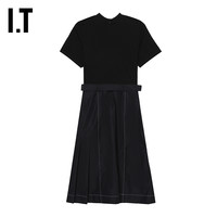 IT 3.1 Phillip Lim女装假两件短袖连衣裙拼接A字裙90139LXM