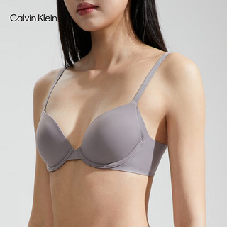 Calvin Klein内衣24春夏女士纯色舒适薄衬垫ck无痕全罩杯文胸QF7321AD LN5-芦穗灰 38/85B