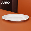 巨博（JOBO）商用密胺花边圆盘浅菜盘子8英寸20.4cm 白色1个装5个起售 8英寸花边浅盘