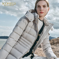 补单!【石墨烯+鹅绒】Scofield女连帽轻薄羽绒服秋冬