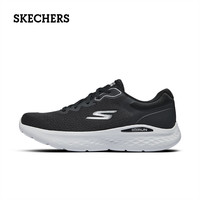 斯凯奇(Skechers)男鞋缓冲减震运动鞋简约时尚休闲鞋 黑色/灰色 41