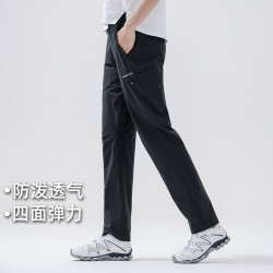拓路者 赤狐直筒快干裤女长裤子春夏户外透气徒步登山裤 黑色 XXL