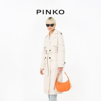 PINKO 2024剪裁经典风衣103087A1MC