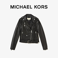 MICHAEL KORS 羊皮革机车夹克皮衣外套