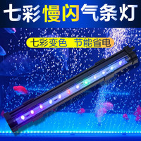 茨格曼 气泡鱼缸灯led灯防水照明灯水草灯彩色草缸灯潜水灯赏鱼灯管 灯长25cm【30cm以下缸】