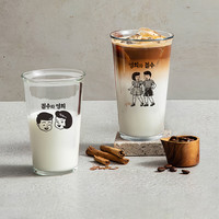 三光云彩 Glasslock复古玻璃杯男女家用水杯高颜值饮料咖啡杯500ml 2件套 【500ml】复古玻璃杯   2件套