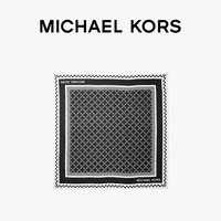 【首降】MICHAEL KORS 女士桑蚕丝菱形格链印花小方巾丝巾