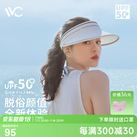 VVC成毅同款防晒帽遮阳帽男女防紫外线遮脸空顶太阳大檐帽子