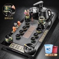 初伍功夫茶具烧水壶一体全自动泡茶套装家用茶盘高档茶台实木茶海