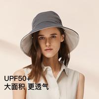 蕉下 Beneunder显脸小冰丝帽子女太阳帽防晒帽子渔夫帽防紫外线遮阳双面女款帽子