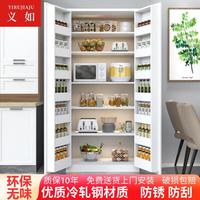 义如餐边柜冰箱门大容量餐盘厨房微波炉收纳柜靠墙零食双开门客厅高柜 宽70*深45cm储物高柜