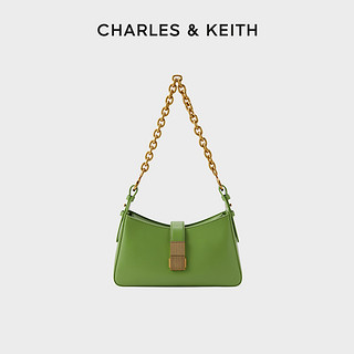 CHARLES & KEITH CHARLES＆KEITH女CK2-20781463复古金属扣链单肩质感复古腋下包