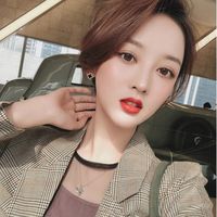 银针四叶草耳钉气质百搭耳环人气迷你简约黑色防过敏