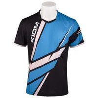 骄猛乒乓球服男女短袖乒乓球运动服透气速干 赛点黑色S