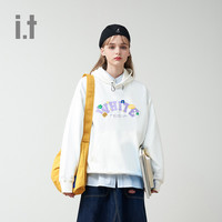 it :CHOCOOLATE女装连帽卫衣春季可爱甜美花朵刺绣3546XS