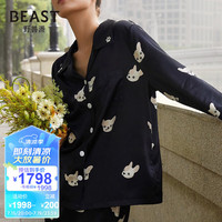 野兽派(THE BEAST)小奶狗睡衣22姆米真丝睡衣家居服结婚 女士 M