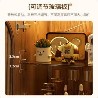 乐系机器人床头柜带灯实木沙发边几侧边柜客厅电视置物柜创意床头柜 带灯床头柜-胡桃色-左右手可互换