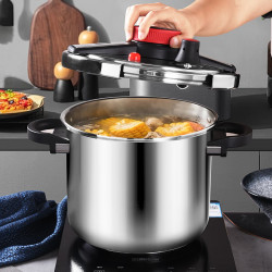 双喜 高压锅304不锈钢双夹钳防爆单手开合 22cm /4L/适合2-4人