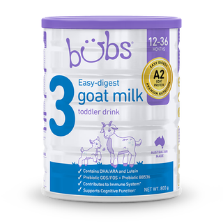bubs 贝儿 A2系列 幼儿羊奶粉易吸收款 澳版 3段 800g*3罐