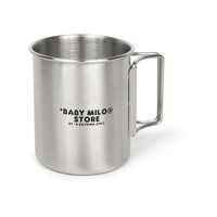 BABY MILO STORE卡通小猴图案把手可旋转不锈钢杯4192XXJ