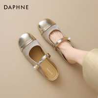 达芙妮（DAPHNE）穆勒拖鞋包头半拖鞋女2024夏季透气外穿皮鞋国风一字带凉拖鞋 绿色 36
