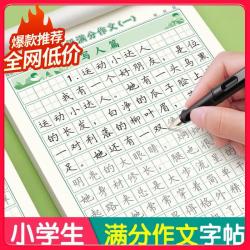 六品堂 满分作文练字帖小学生专用字帖三年级语文每日一练好词好句优美句子积累练习钢笔硬笔书法练字本