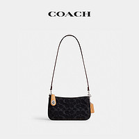 COACH 蔻驰 女士经典标志牛仔丹宁PENN单肩包高级感