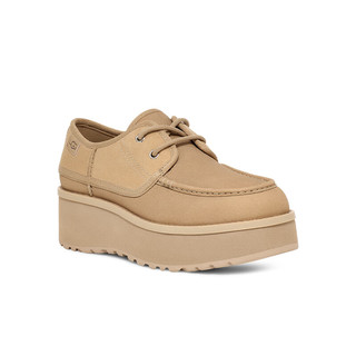 UGG 女士时尚舒适纯色系带圆头松糕厚底休闲鞋 1163010 芥菜籽色 38