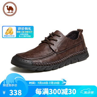 骆驼 CAMEL 男皮鞋舒软牛皮复古休闲皮鞋职场百搭男鞋 P14S297022