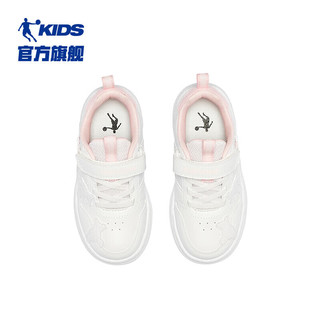 乔丹QIAODAN童鞋女童板鞋2024春秋新款商场同款小白鞋小童防滑运动鞋 乔丹白/
