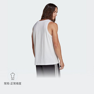 adidas adicolor复古穿搭舒适运动圆领背心男装夏阿迪达斯三叶草 经典白 S