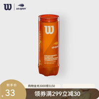 威尔胜（Wilson）网球配件网球美网联名专业网球多场地用球比赛用球3只装网球 儿童球单罐 1筒 -WRT137700