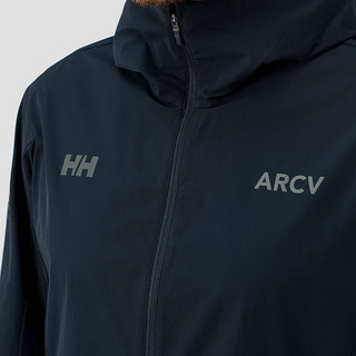 HELLY HANSEN, HH海丽汉森hh24夏UPF100+弹力舒适透气针梭织拼接防晒衣 藏青色-男 L