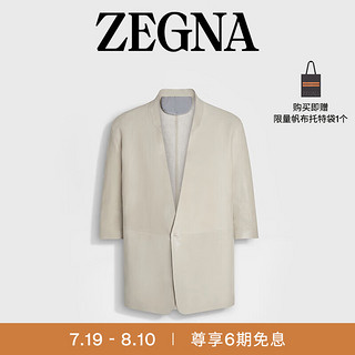 杰尼亚（Zegna）24春夏米白色OasiLino夹克773C60A7-1D7TH0-48