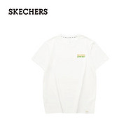 斯凯奇（Skechers）夏季吸湿速干凉感短袖上衣L224U060 棉花糖白/0074 2XL