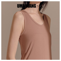 UMA WANGx三枪上海时装周同款背心女夏季莫代尔打底女士背心